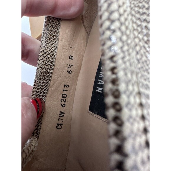 STUART WEITZMAN Chunky Block Heel Tan Loafers 6.5 B - Picture 2 of 7